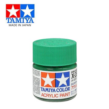 【鋼普拉】現貨 TAMIYA 田宮 X-28 X28 亮光翠綠色 分色擦拭法 水性法瑯漆 模型漆 81528 10ml