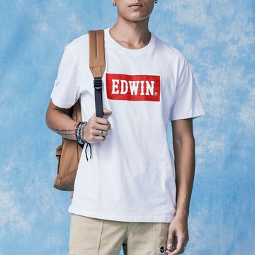 EDWIN｜男裝｜音樂紅印花短袖T恤