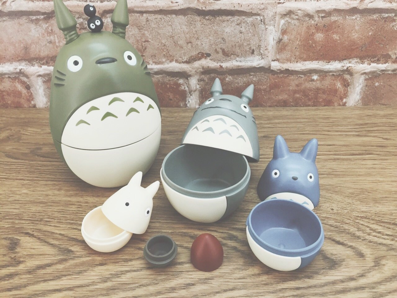 俄羅斯娃收納罐 龍貓 totoro 玩具 公仔 俄羅斯娃娃 收納 置物 5件組 儲物盒 療癒小物 15112700001 真愛日本