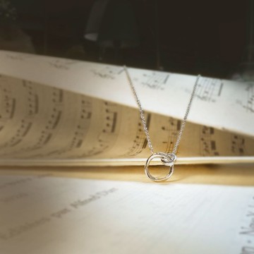 316醫療鋼項鍊/鎖骨鍊 不鏽鋼項鍊 銀色 可戴洗澡 圓環 抗敏鋼