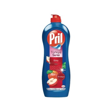 Pril 德國Henkel -高效能活性酵素分解重油環保親膚濃縮洗碗精-蘋果香653ml/藍瓶(廚房餐具,碗盤,鍋具)