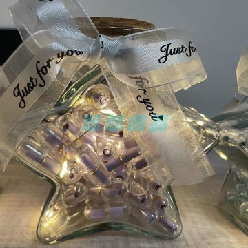 ✅店家嚴選 ⑦天鑒賞✅情書膠囊許願紙條紙卷膠囊透明幸運星瓶男女朋友禮物生日禮物手工