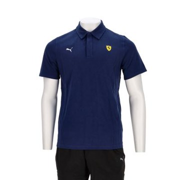 Puma 法拉利車迷系列 男款 藍色 歐規 Polo衫 休閒 短袖 63278105