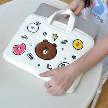 line布朗熊平板收納包手提蘋果10ipad11寸華為matepad11.5保護套