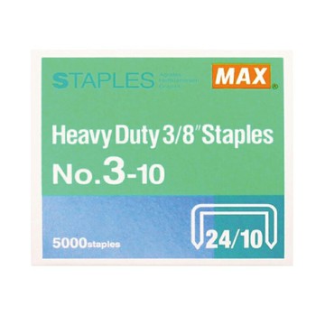 日本 MAX 美克司 (24/10) No.3-10M 裝釘針 釘書針 訂書針 5000pcs /盒｜領券最高折$220
