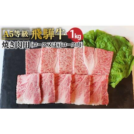 ふるさと納税 Ａ5等級飛騨牛 焼肉用1kg ロースまたは肩ロース 岐阜県垂井町