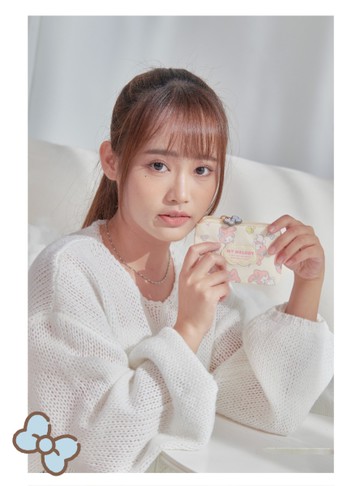 【My Melody】美樂蒂-甜蜜時光-票卡零錢包-奶油黃 SNME00C03BE