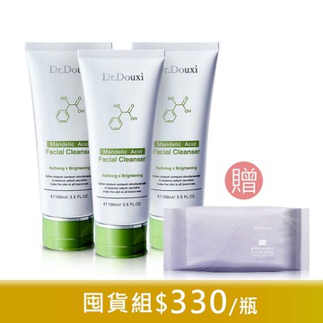 杏仁胺基酸調理洗面乳 100ml 3入 贈潔淨柔感潔膚巾 (60抽/1包)