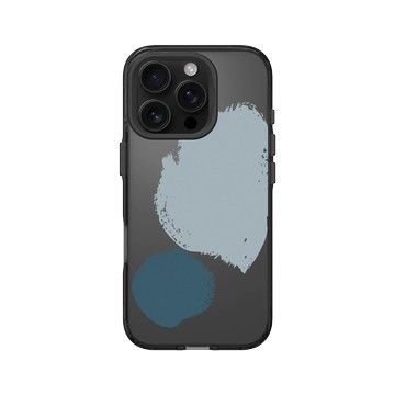 iPhone 16 Pro Clear 酷墨灰 - Blob / 一團一團 - 蔚藍海沫