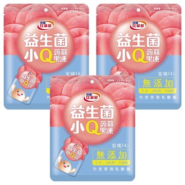 活益比菲多 蜜桃益生菌Q凍 蒟蒻果凍 無添加  280g  3袋
