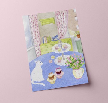 (GRIT) 甜點時光明信片