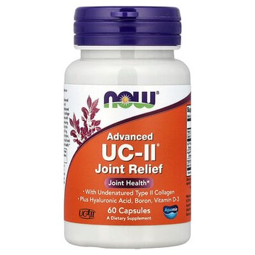 NOW Foods, Advanced UC-II® 關節舒緩，60 粒素食膠囊