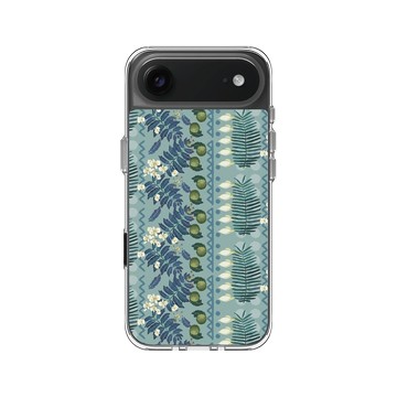 iPhone Air Clear Case（相機按鈕） 透明 - 花生騷 WasangShow - 熱島嶼植淺藍款