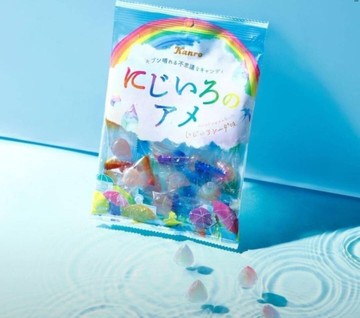 日本kanro雨滴彩虹糖65g 雨滴彩虹糖 彩虹糖 水滴糖 雨滴糖 [FIFI SHOP]｜現貨