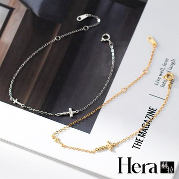 【HERA 赫拉】鍍14K金十字架手鍊 H115070601