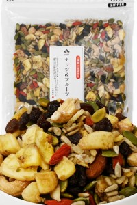 ナッツ＆フルーツ 350g チャック付き袋 ドライフルーツ ミックスナッツ 種 健康菓集 一榮食品 メール便発送送料無料