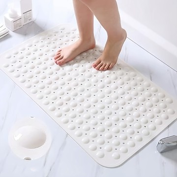BonBon naturel 吸盤式浴室防滑墊  38cm x 70cm  白色  1個