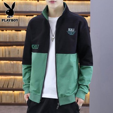 花花公子秋冬款衛衣男士開衫冬季上衣服潮流百搭休閑夾克外套男裝