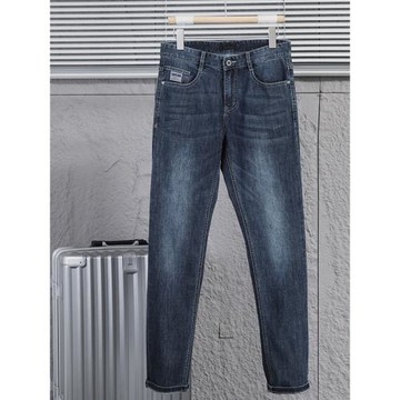 牛王！薄荷纖維涼感黑科技高端吸濕高彈夏季男士褲時尚薄款牛仔褲