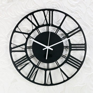 OPUS 歐式鐵藝時鐘《羅馬數字》經典黑