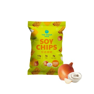 [樂維根] Soy Chips 豆皮餅乾 - 多口味 (30g/包)-洋蔥酸奶口味
