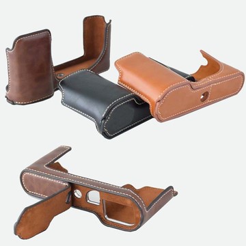 適用 徠卡TL相機包底座 萊卡T TL2專用皮套半套手柄 TYP701保護套 d726