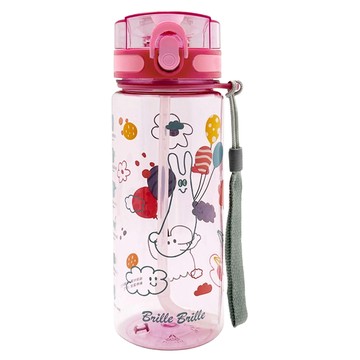 Brille Brille 改質PCT彈蓋吸管水壺  咘哩氣球  1個  600ml