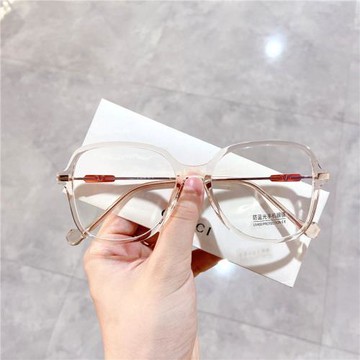 韓版輕質TR90大框透明色漸變鏡框防藍光光學架V字鏡腿 可配近視