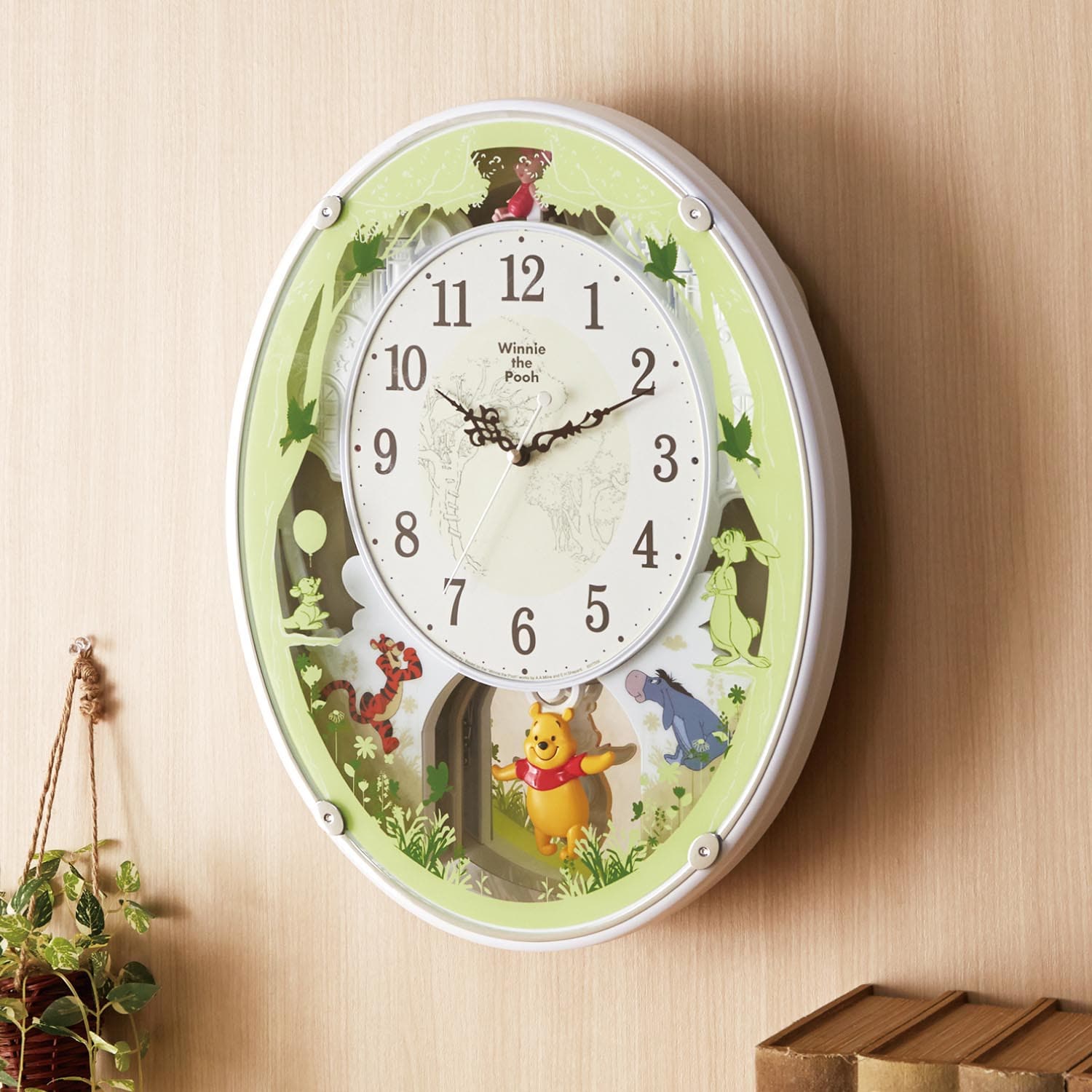 枚数限定 RHYTHM リズム時計 電波 掛時計 メロディクロック ディズニー