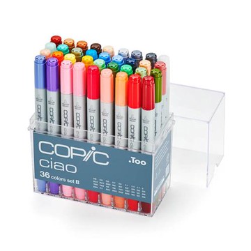 COPIC Ciao 第三代 圓桿麥克筆 36 Color Set B 36色 B色系 36B /盒 (日本原裝進口)