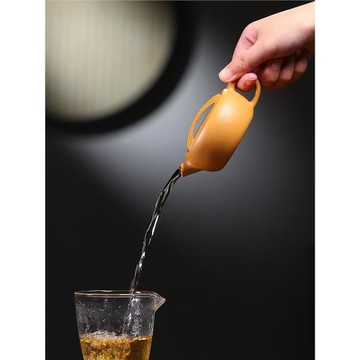 一片瓦紫砂壺球孔卡蓋宜興名家純手工原礦青段泥50目功夫小品漢扁