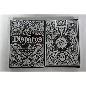 【USPCC 撲克】銀黑 直式 DISPAROS TEQUILA BLACK 撲克-S103049668