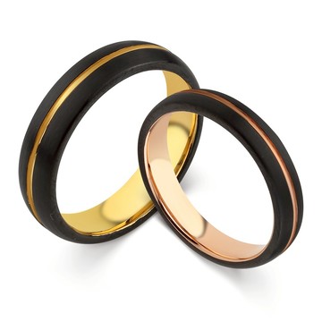 【Giumka】鎢鋼戒指．對戒｜客製化刻字