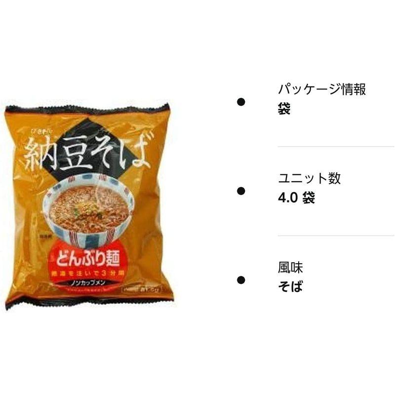 トーエー食品 どんぶり麺・納豆そば 81.5g×4袋