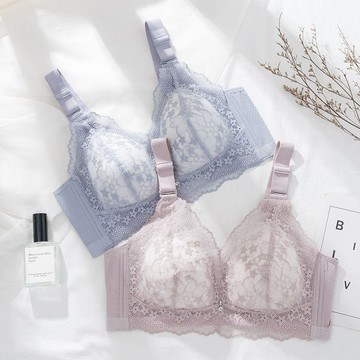 DUYI~夢詩 內衣女無鋼圈文胸夏超薄款女士大碼大胸顯小顯瘦胸罩內衣胖mm大碼