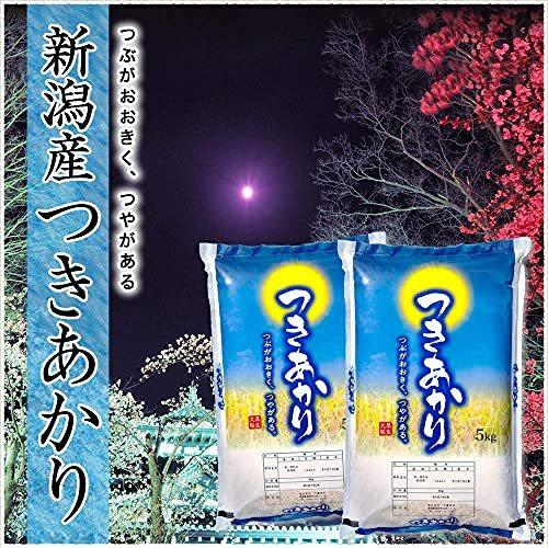 新米 新潟県産 つきあかり 白米 10kg (5kg×2 袋) 令和3年産