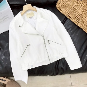 冬季時尚簡約大翻領拉鏈外套  CP1入