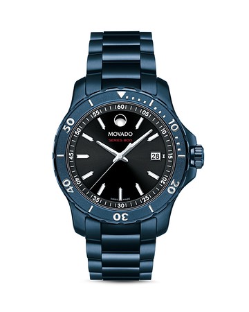 Movado Series 800 Blue Watch, 40mm