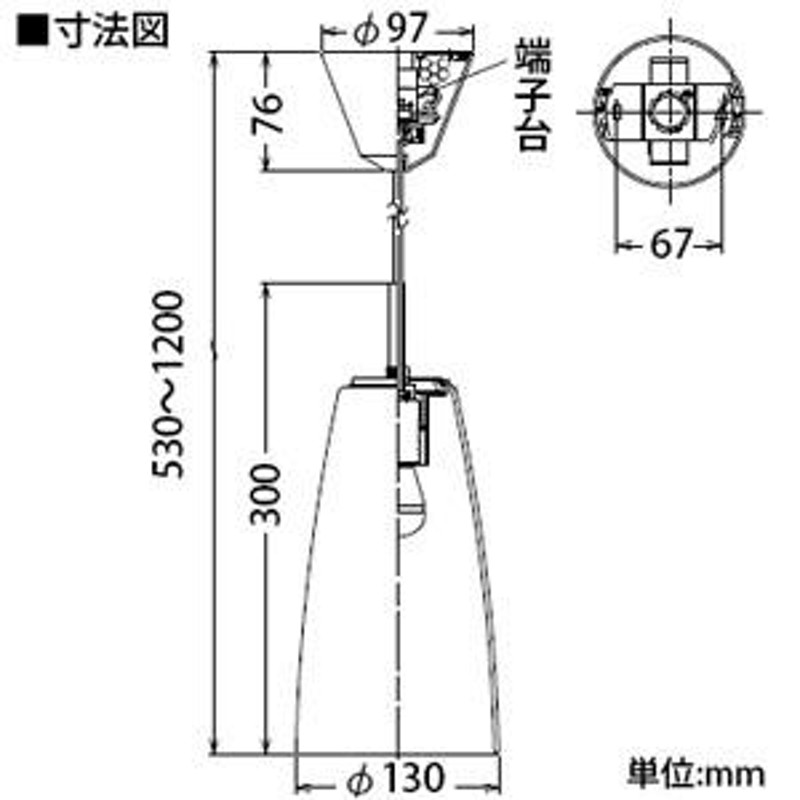 DAIKO LEDペンダントライト 電球色 非調光タイプ E17口金 白熱灯60W