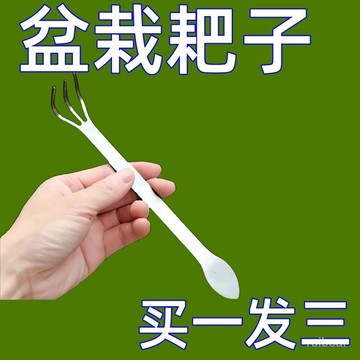 新品熱賣👍【瘋搶2把】新款盆景耙子不銹鋼手耙家用手工雙頭壓土刀摘盆景芽 VXL7