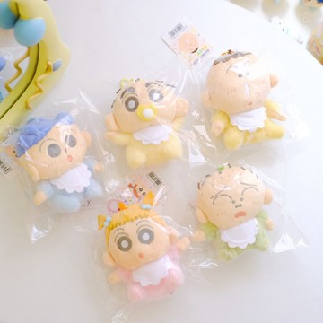 【蠟筆小新】🇯🇵日本商品 嬰兒春日部防衛隊毛絨絨吊飾 日落小物  交換禮物 聖誕禮物