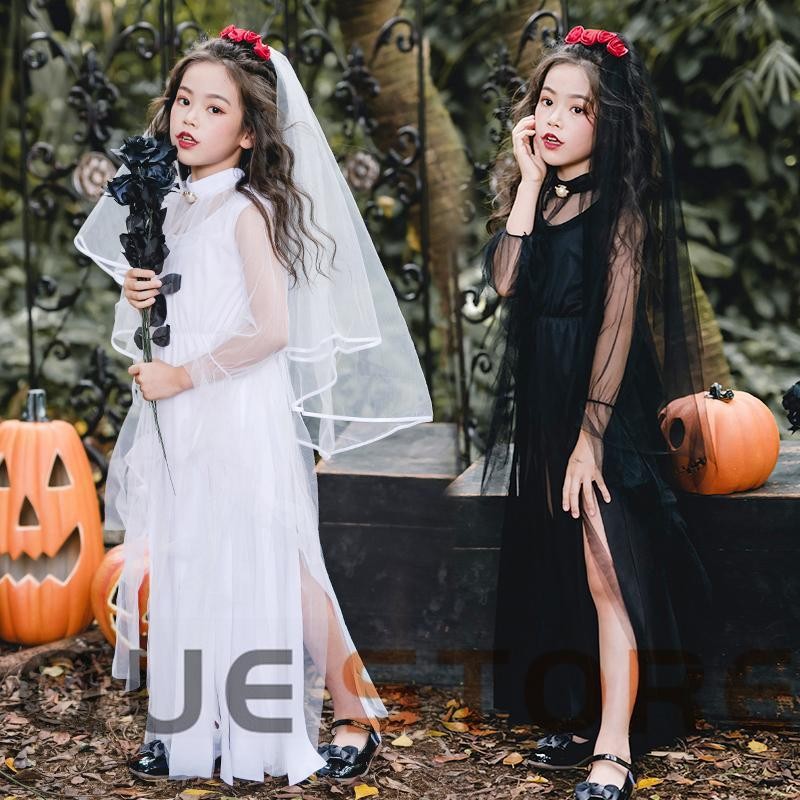 子供ハロウィン衣装 ゴシック ロリータ ワンピース キッズ 女の子 暗黒