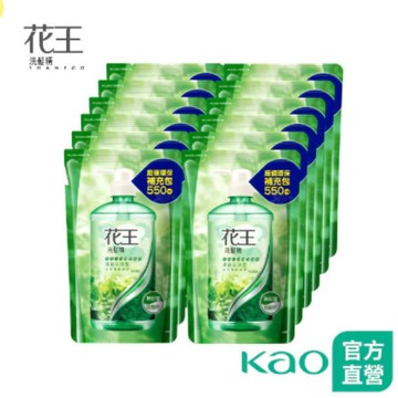 【花王】洗髮精 清新沁涼/溫和柔潤 補充包箱購 (550mlx12) (新舊包裝隨機出貨) │花王旗艦館