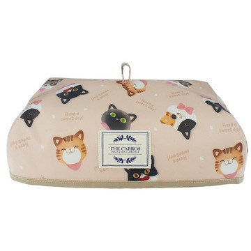THE CARROS 卡蘿 保溫餐蓋-魚盤蓋-粉紅貓咪