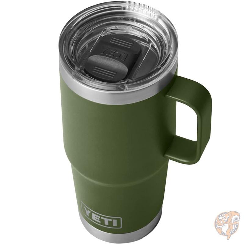 イエティ YETI Rambler 20oz ステンレス トラベルマグ 保温保冷 真空断熱 蓋つき ハイランドオリーブ コーヒー 送料無料