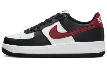 AIR FORCE 1 GS BLACK DARK TEAM RED