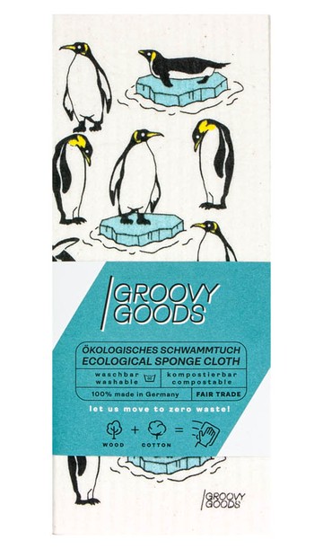 (預購) Groovy Goods  環保抹布 環保海綿抹布-國王企鵝 1st (GG108)