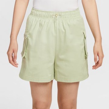 NIKE 短褲 女 高腰運動褲 工裝褲 寬鬆版型 AS W NSW WVN HR SHORT GCEL 綠 IH9273-397(2L6294)