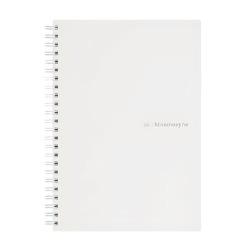 maruman MNEMOSYNE 軟皮7mm橫線筆記本 A5 80頁  灰白色  1本