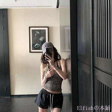 【美式糖果色豎條紋】休閒短褲 女 夏季 顯瘦 寬鬆 熱褲 沙灘褲 闊腿 運動褲 海灘褲 超短褲 美式褲子 褲子女短褲